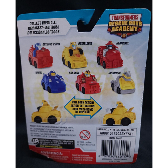 Lot of 2 Bumblebee Optimus Prime Heroes Transformers Rescue Bots Academy Hasbro - Picture 5 of 9